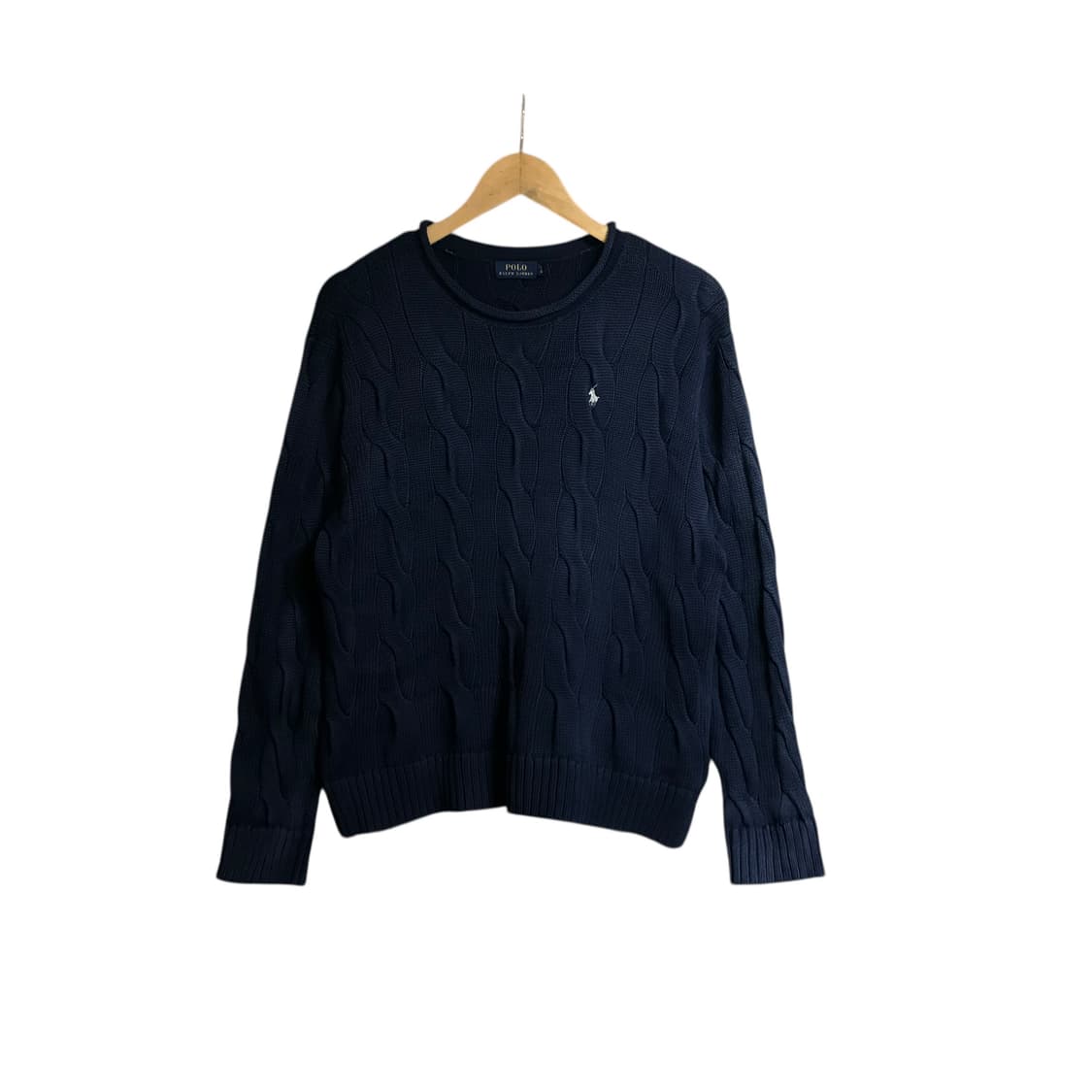 폴로 네이비 꽈배기 신형라인 니트 상품이미지2