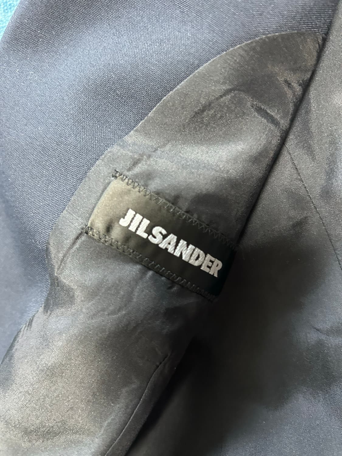 질샌더 네이비 싱글 블레이저 자켓 상품이미지4