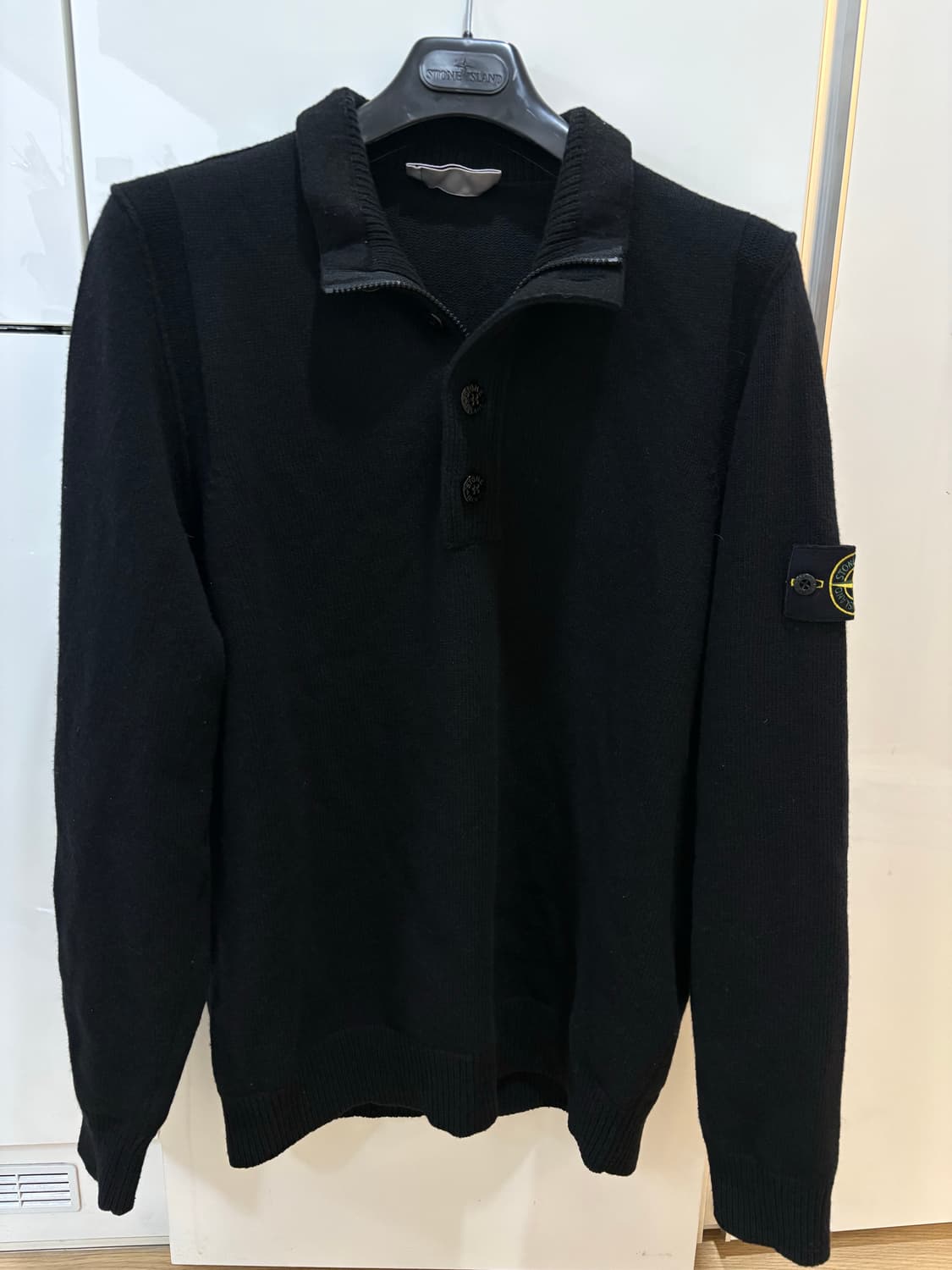 26fw 스톤아일랜드 반집업니트 xl (새상품급) 상품이미지1