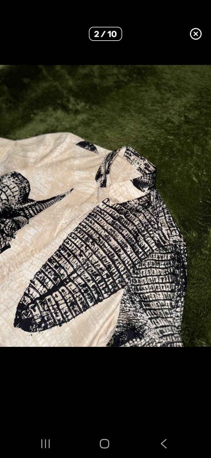 ACNE STUDIOS 아크네 스튜디오 릴렉스 핏 비스코스 하프 셔츠 상품이미지6