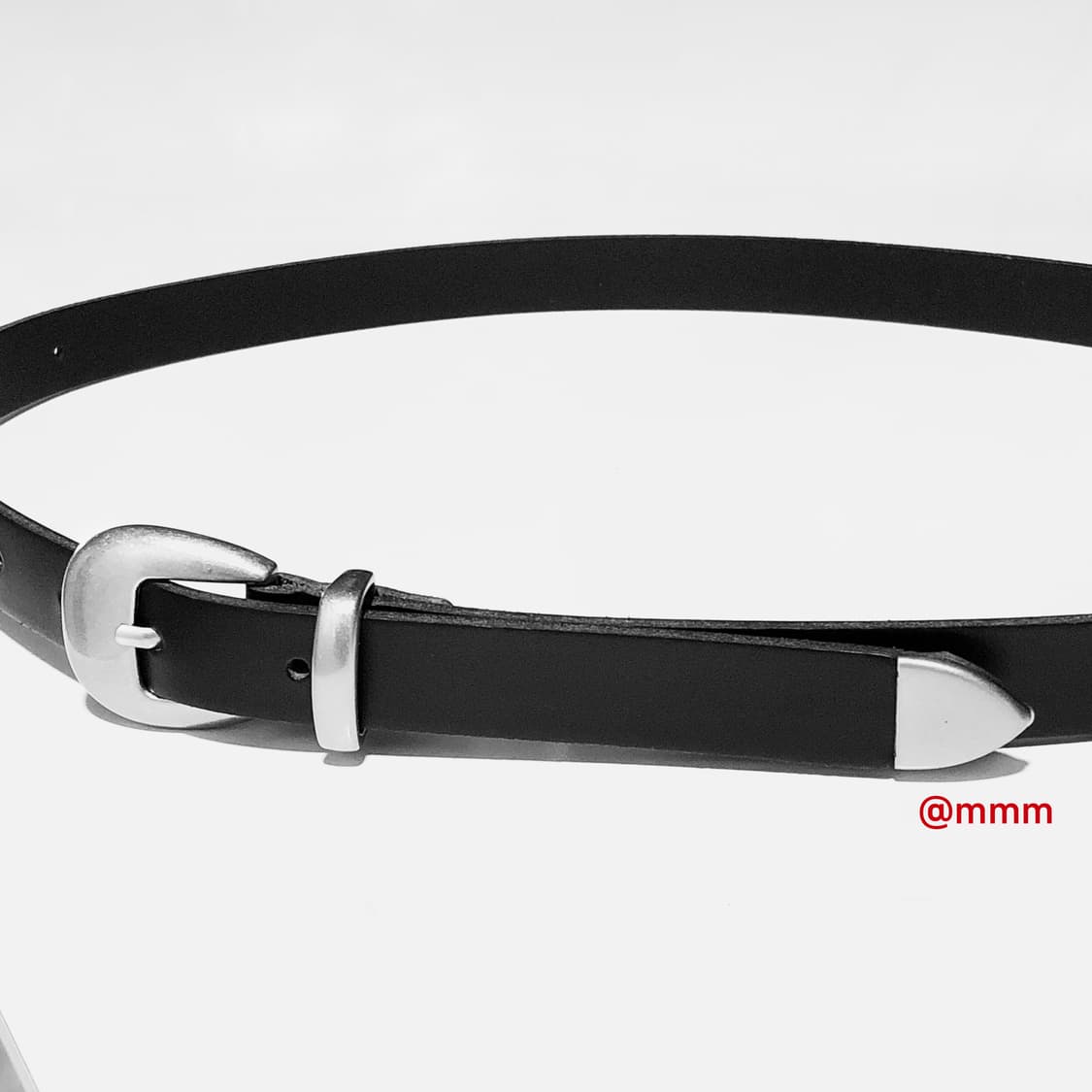 [Unisex] 미니멀 웨스턴 레더 벨트 상품이미지4