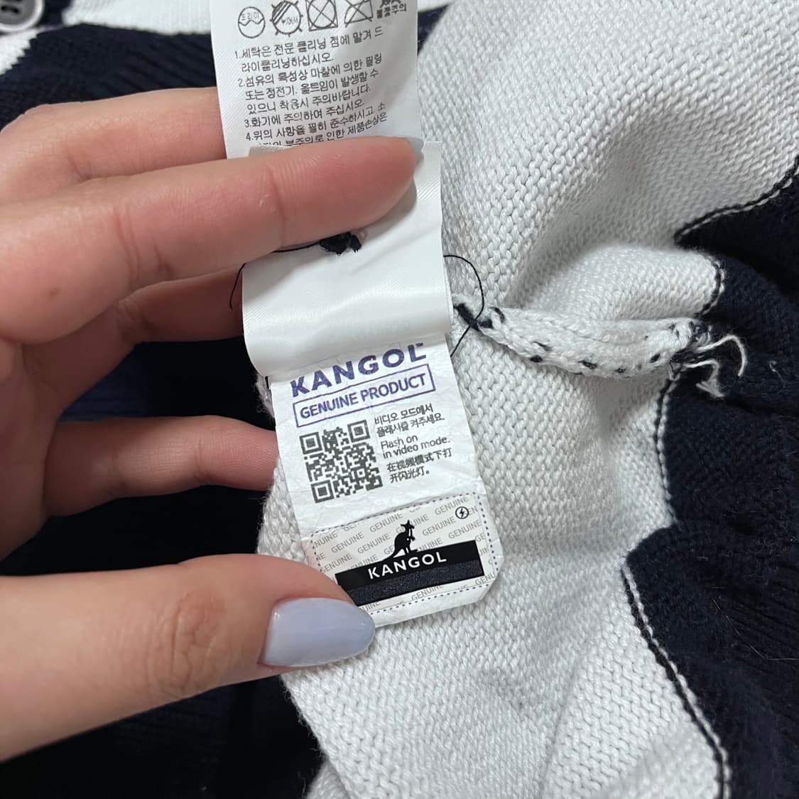 [정품] 캉골 단가라 카라 니트 [ M ] 상품이미지8