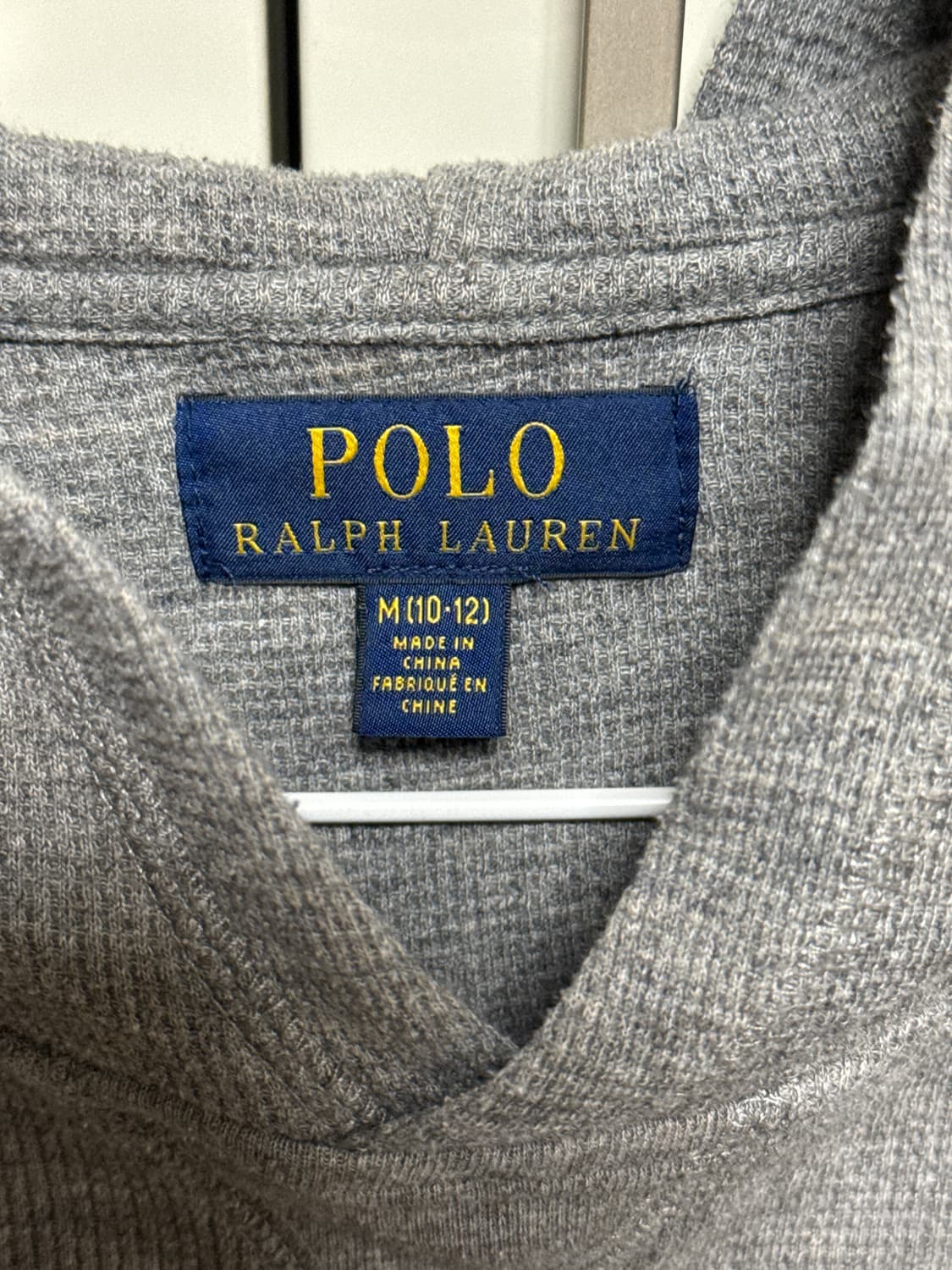 폴로 와플 후드티 후드롱슬리브 상품이미지2