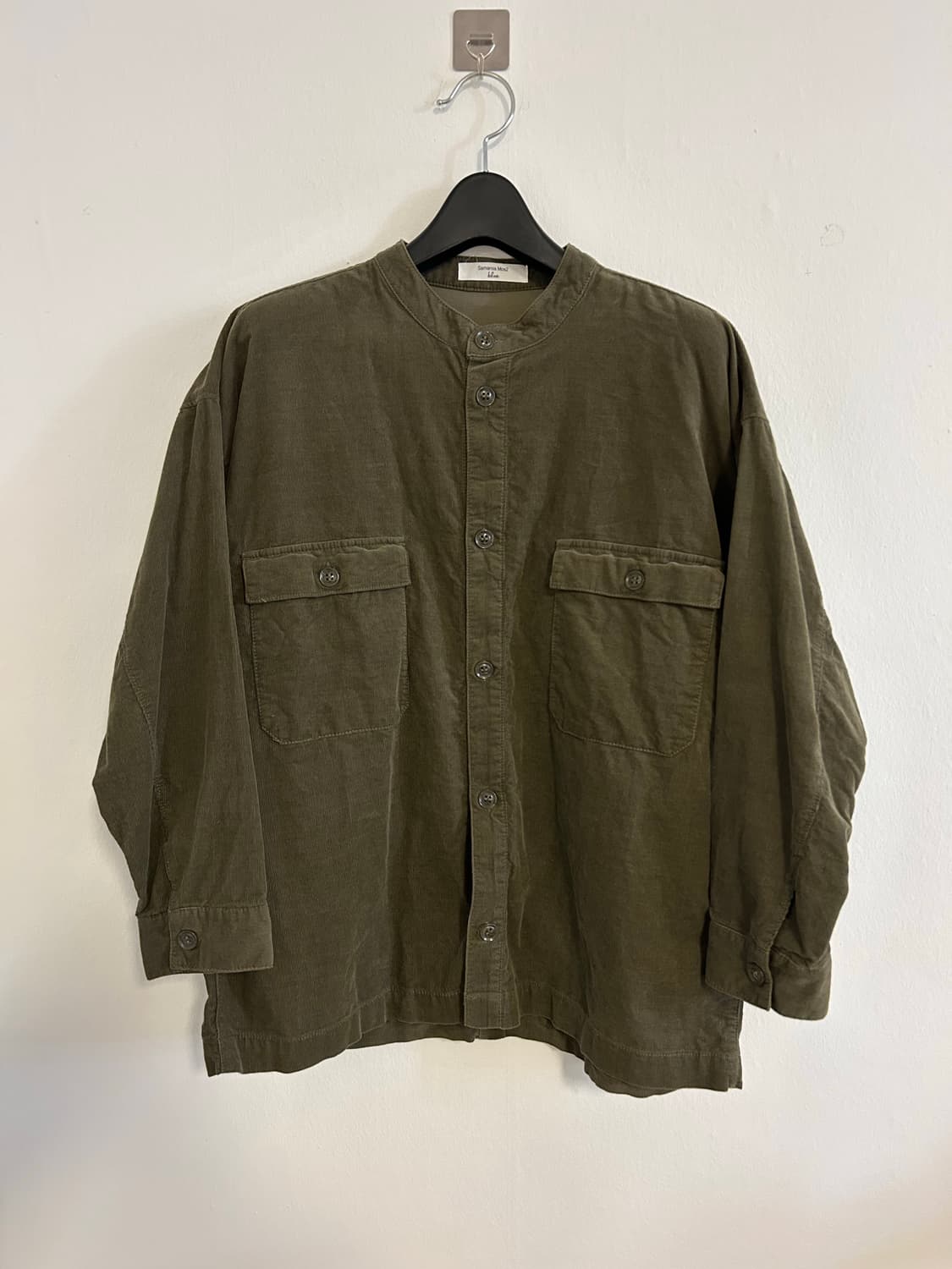 Samansa Mos2 카키 블라우스 상품이미지1