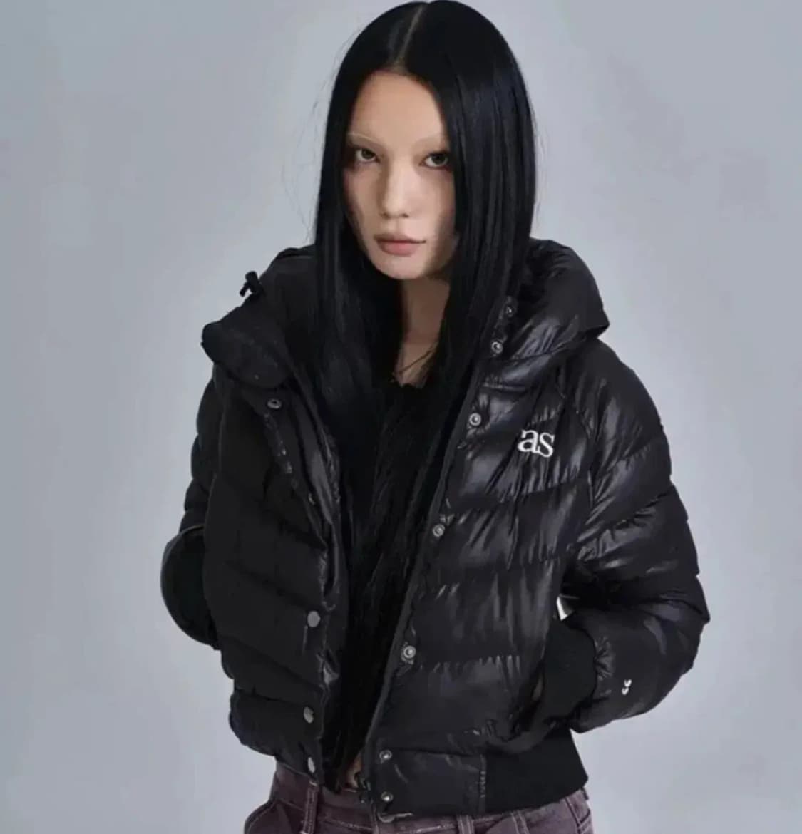  애즈온 숏 푸퍼 자켓 ason 크롭 패딩 숏패딩 상품이미지1