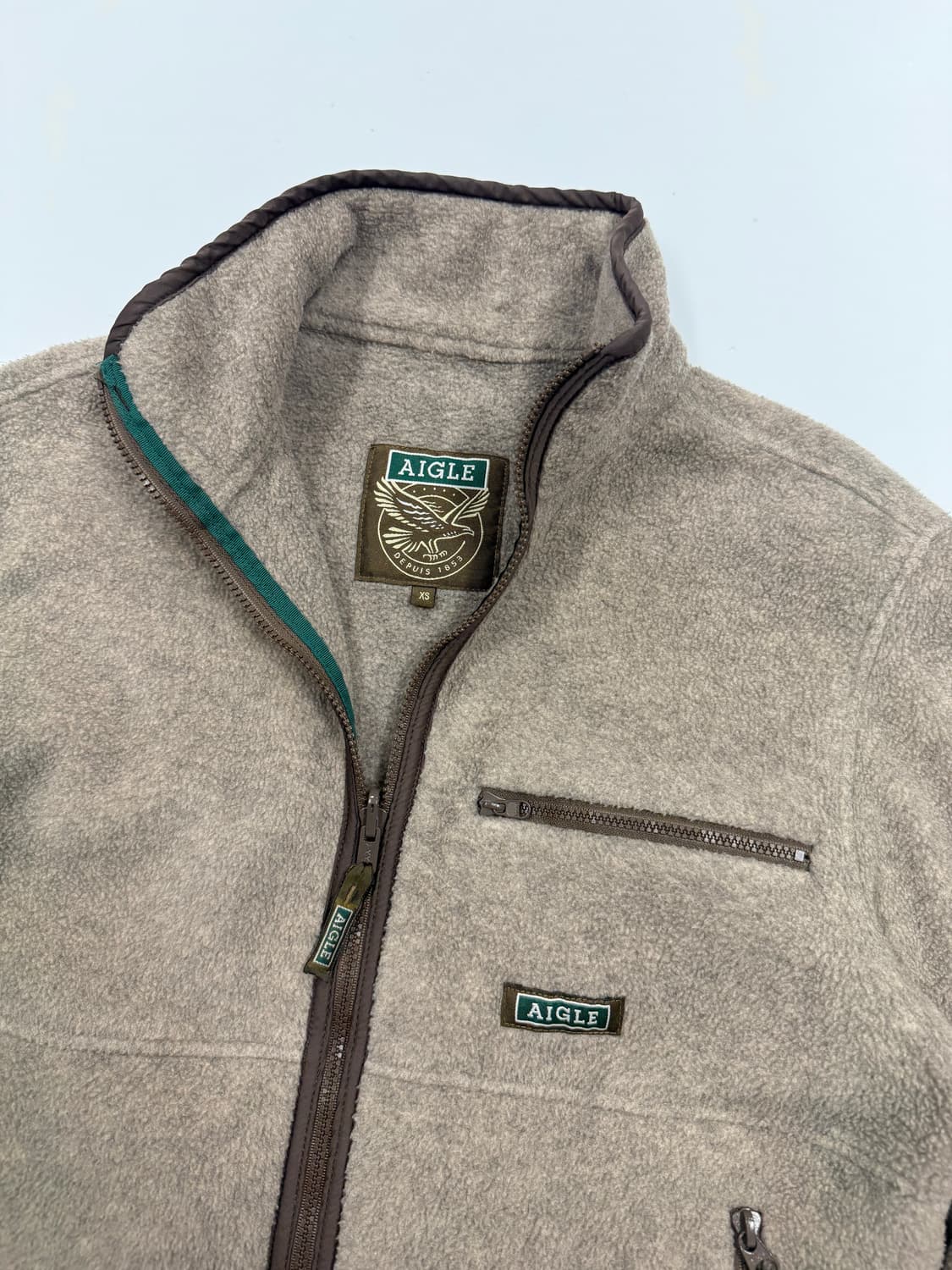 AIGLE 에이글 빈티지 하이넥 플리스 자켓 상품이미지3