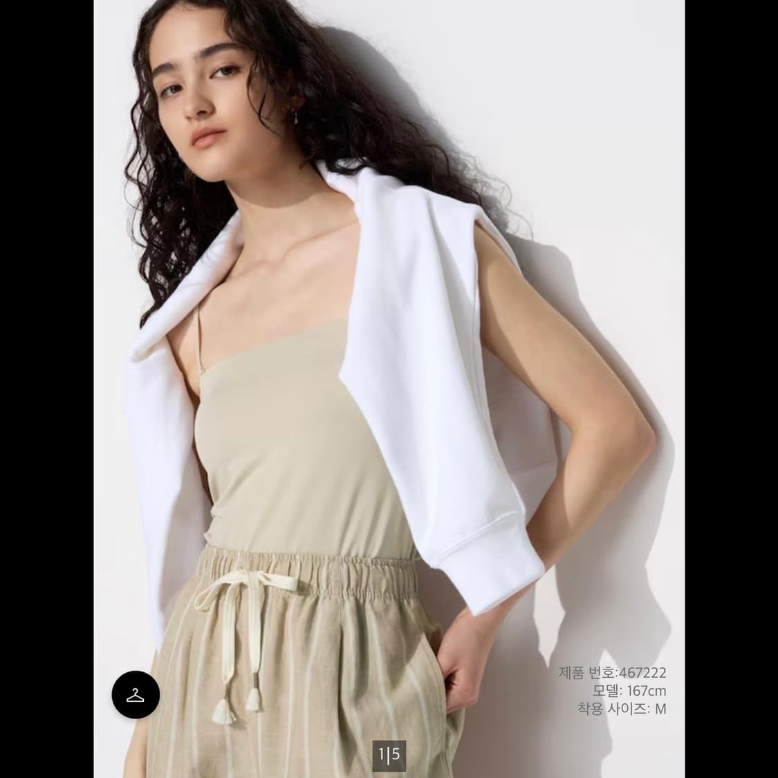 유니클로 에어리즘 코튼 브라 튜브탑 (새상품) 상품이미지10