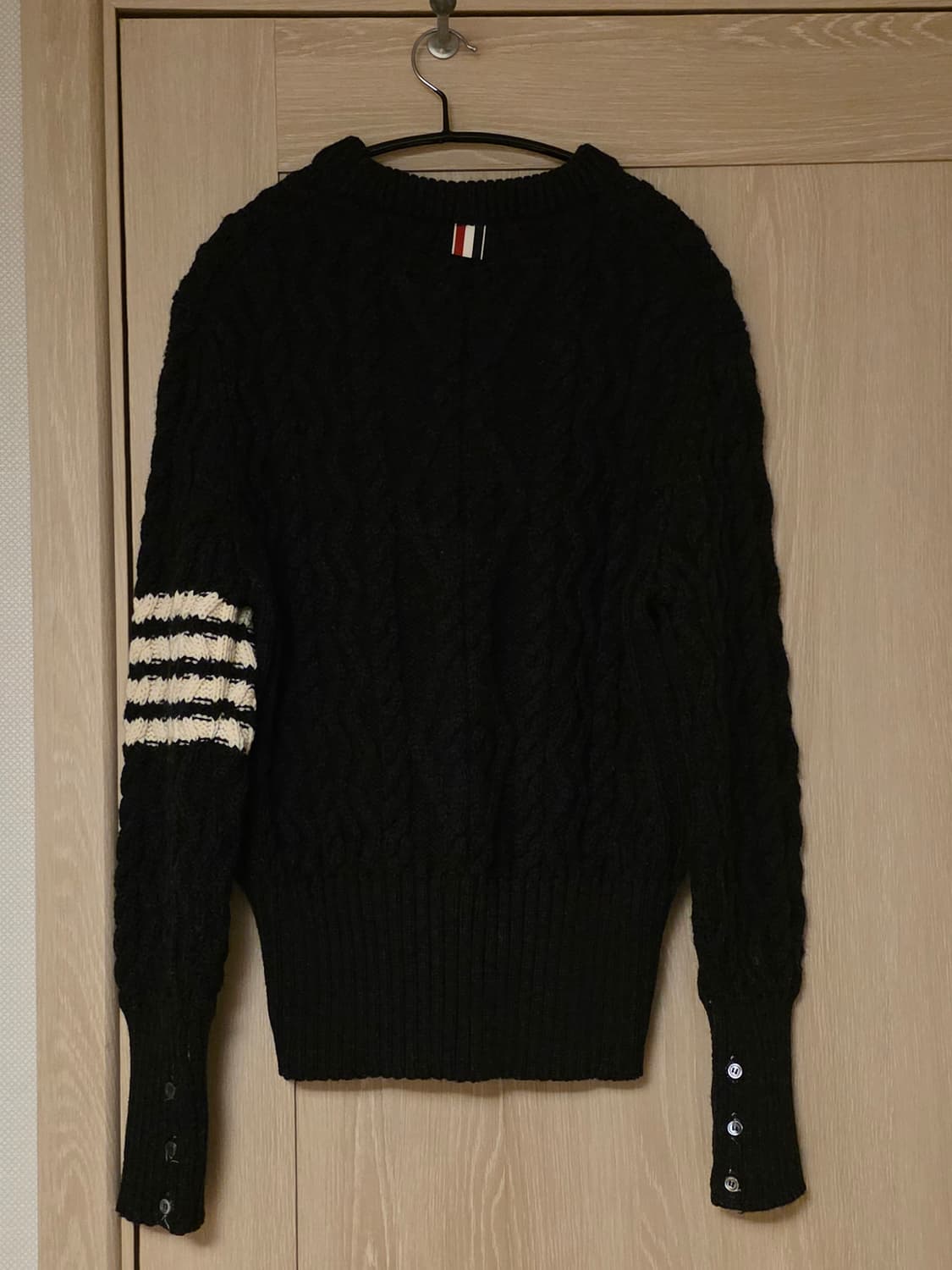 [ 3size ] 톰브라운 아란 케이블 니트 다크그레이 상품이미지6