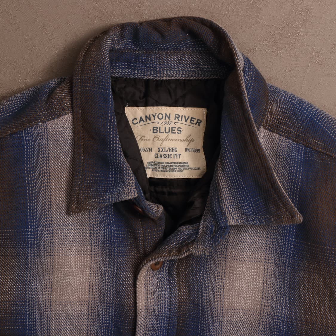 90's 빈티지 USA 플란넬 누빔자켓 A1576 상품이미지2