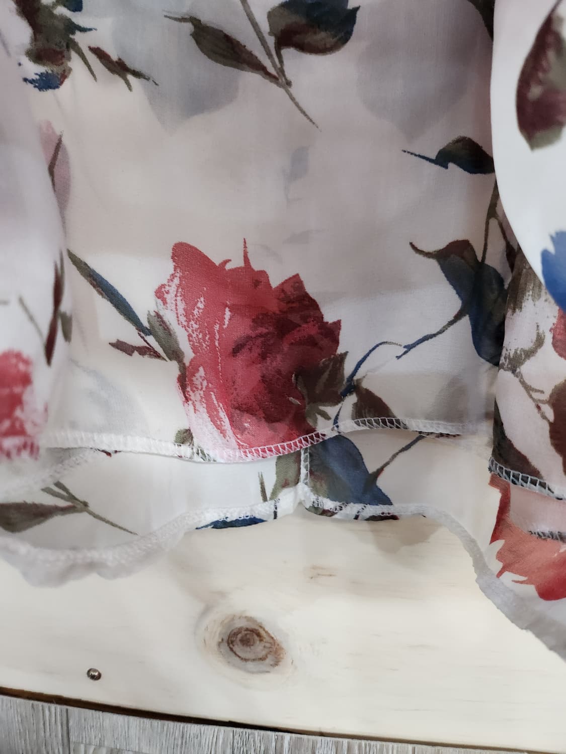 1071) 장미무늬 홀터넥 블라우스 상품이미지4