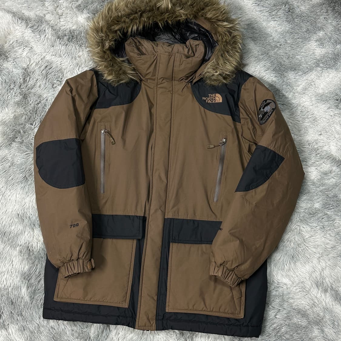 노스페이스 700 구스다운 브라운 패딩 XL 상품이미지1