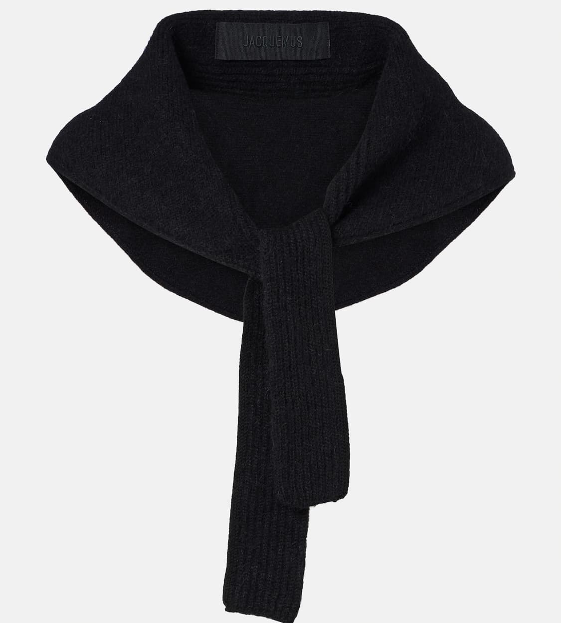 자크뮈스 25fw LE CHALE GROS GRAIN 스카프/블랙 상품이미지1