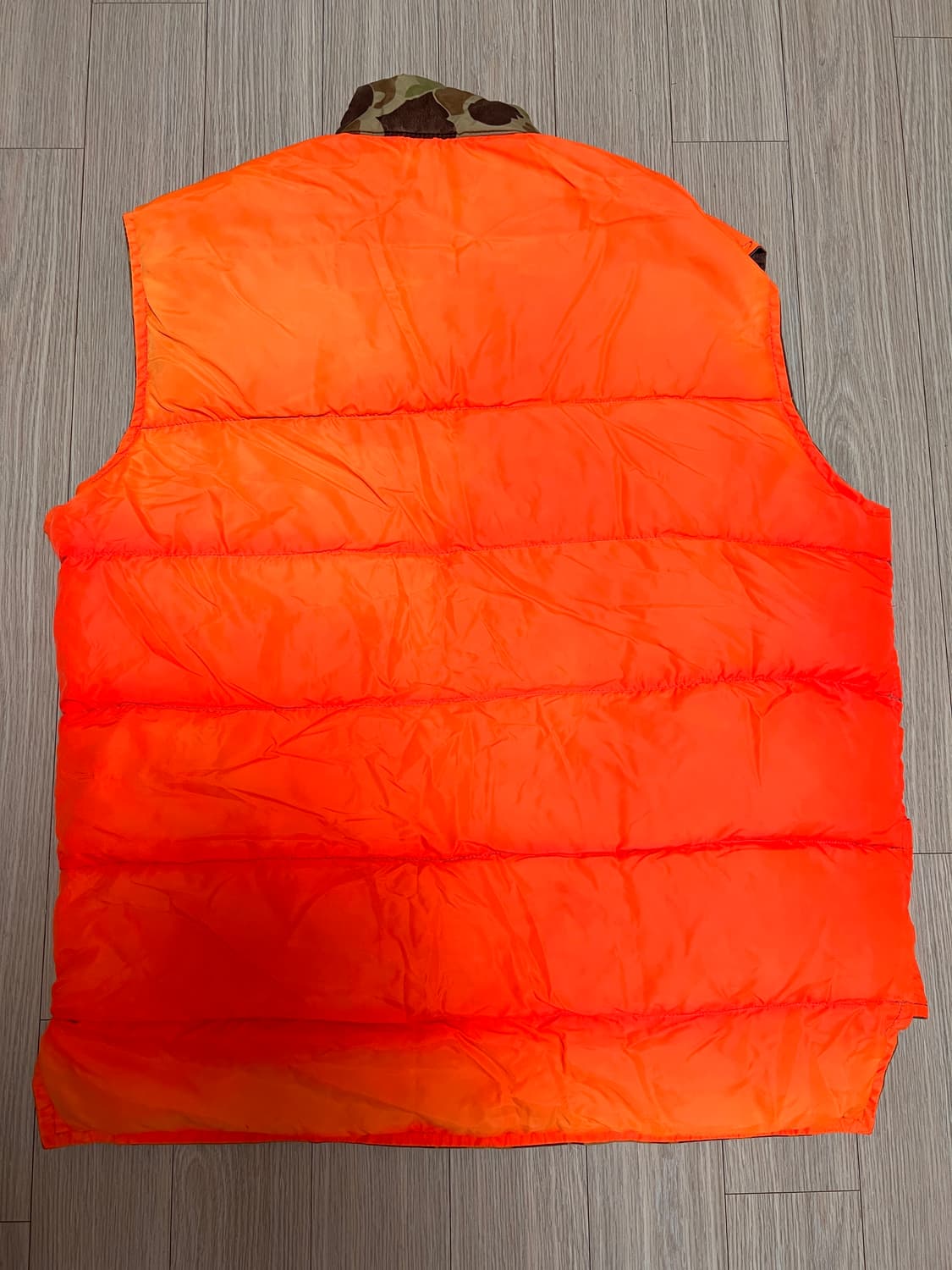 vtg 카모 리버시블 구스다운 베스트 상품이미지5