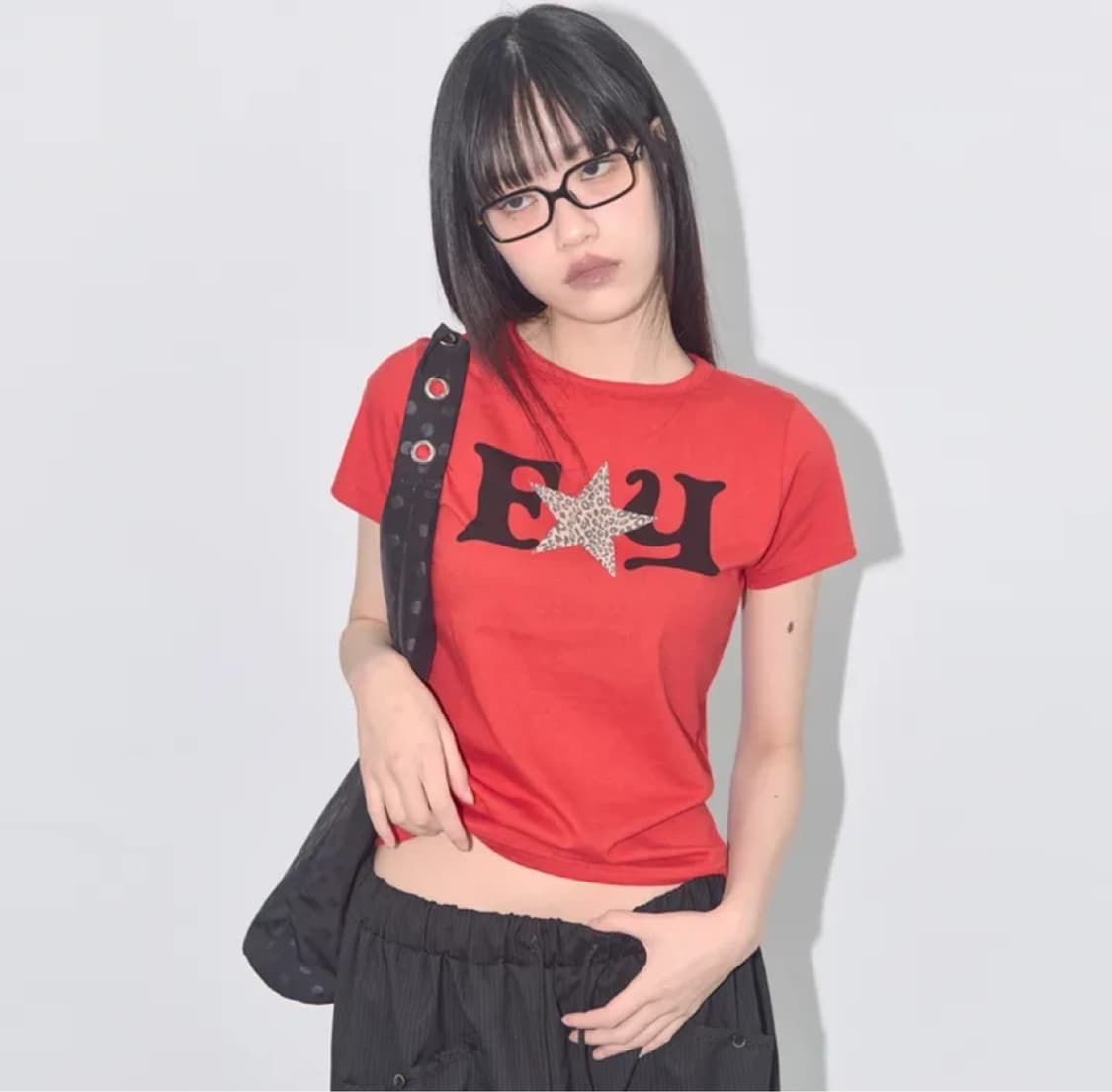 팬시클럽 FY 레오파드 티 레드 상품이미지1