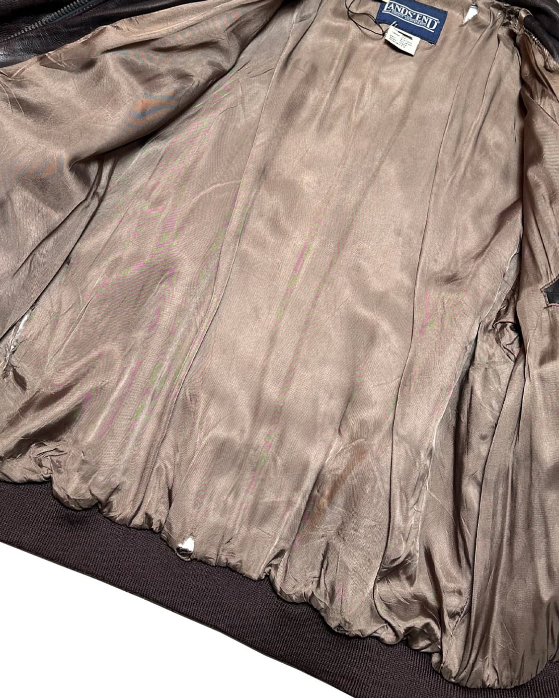 90s 헤비 리얼 레더 A-2 플라이트 자켓 made in usa 상품이미지7