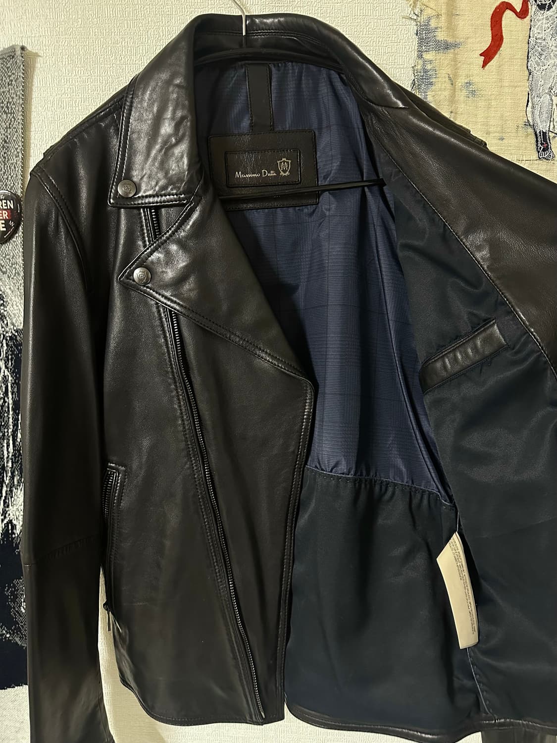 Massimo Dutti(마시모두띠) 올블랙 램스킨 레더자켓 상품이미지5