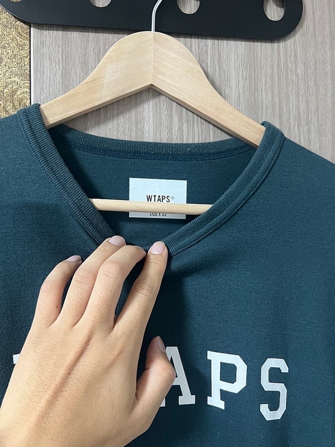 더블탭스 22SS 아카데미 디자인티셔츠 네이비 03 상품이미지3