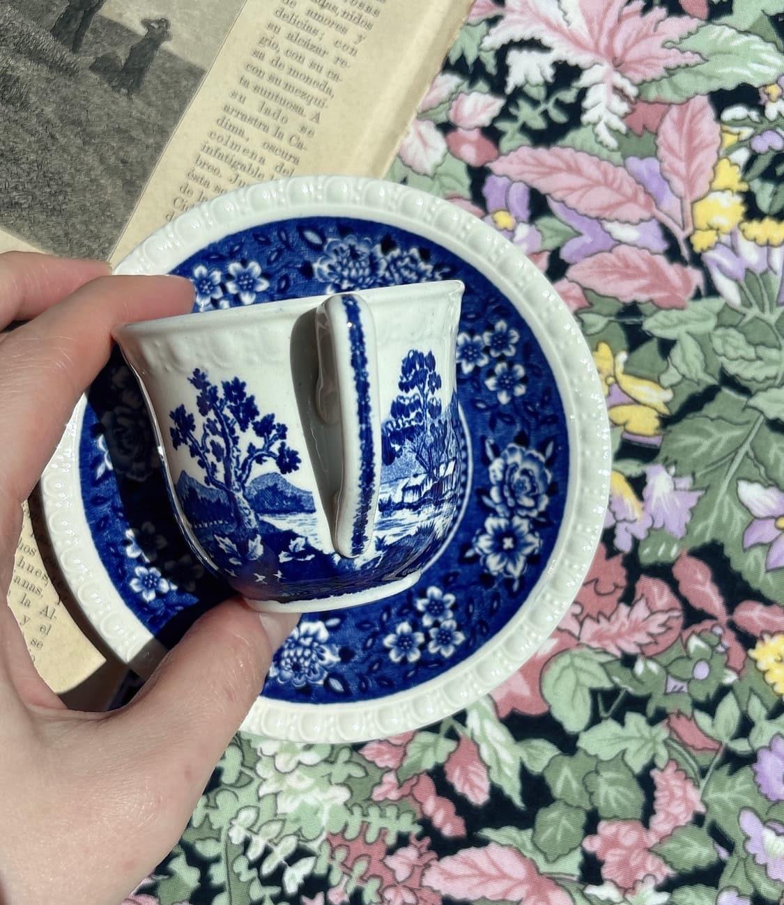 [Rare]빈티지 빌레로이앤보흐 루스티카나블루 에소잔 상품이미지4