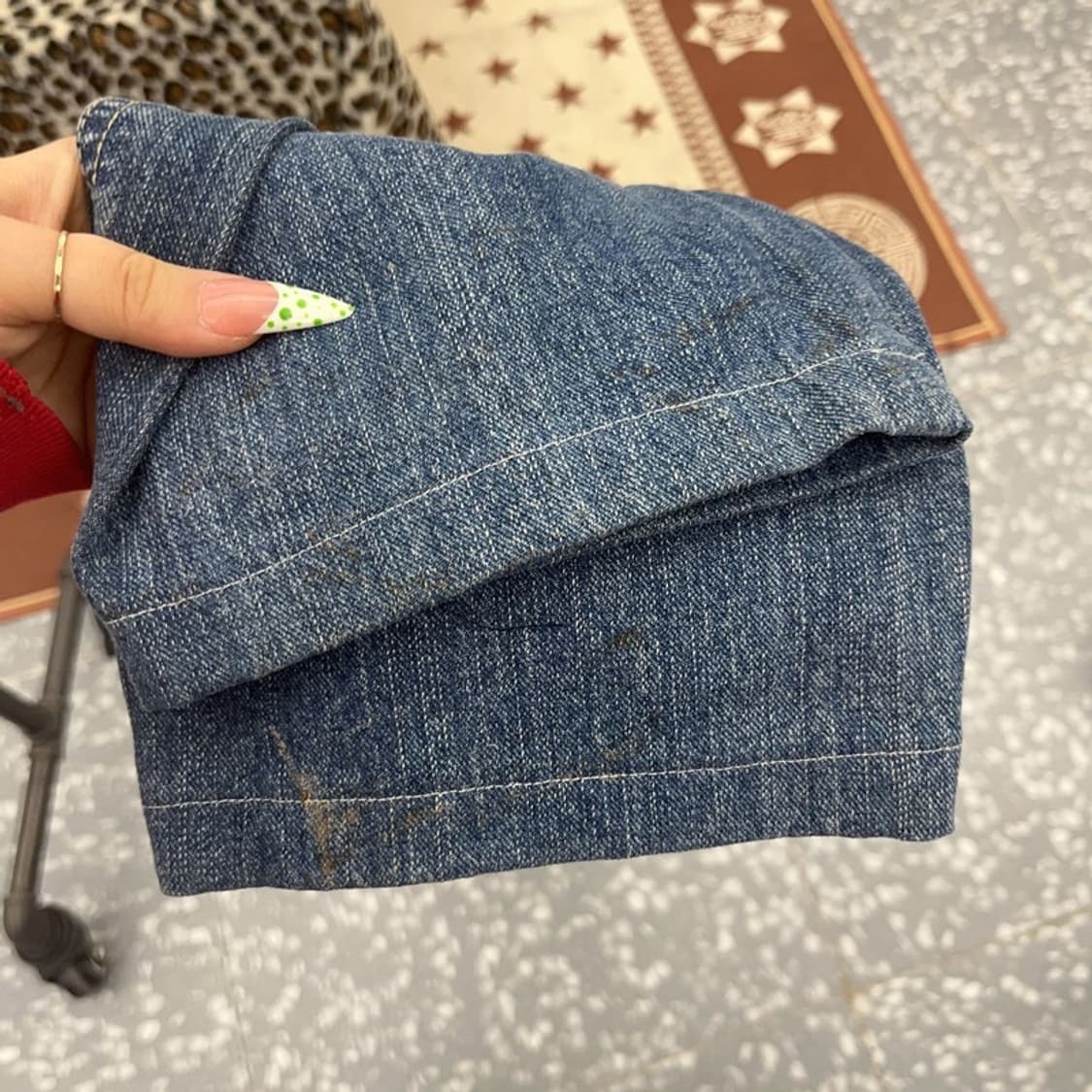 마자플라바 올드스쿨 스트릿 펑크 데님 카고팬츠 31인치 C09255 상품이미지7