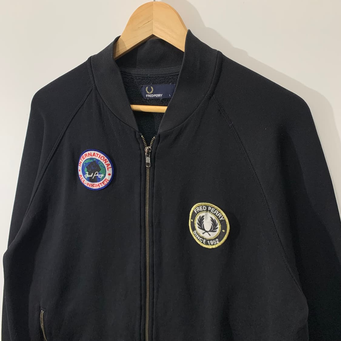 프레드페리 패치 와펜 집업 상품이미지2