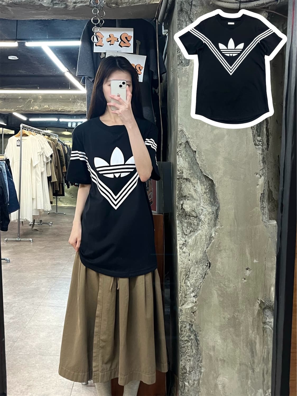 아디다스 반팔티 블랙 105 #csz4120 상품이미지1