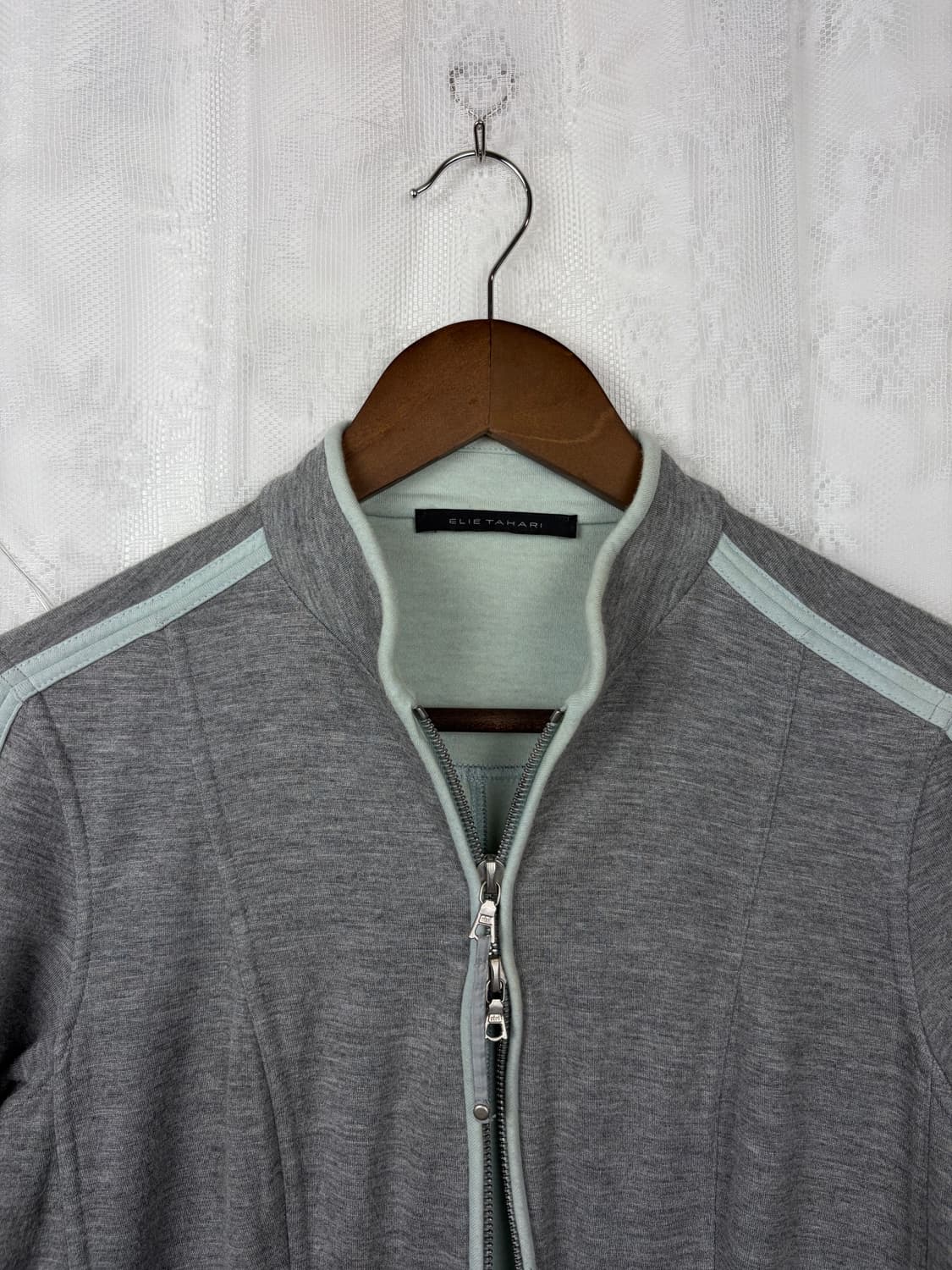 Elie Tahari Slim Track Zip Jacket 상품이미지5