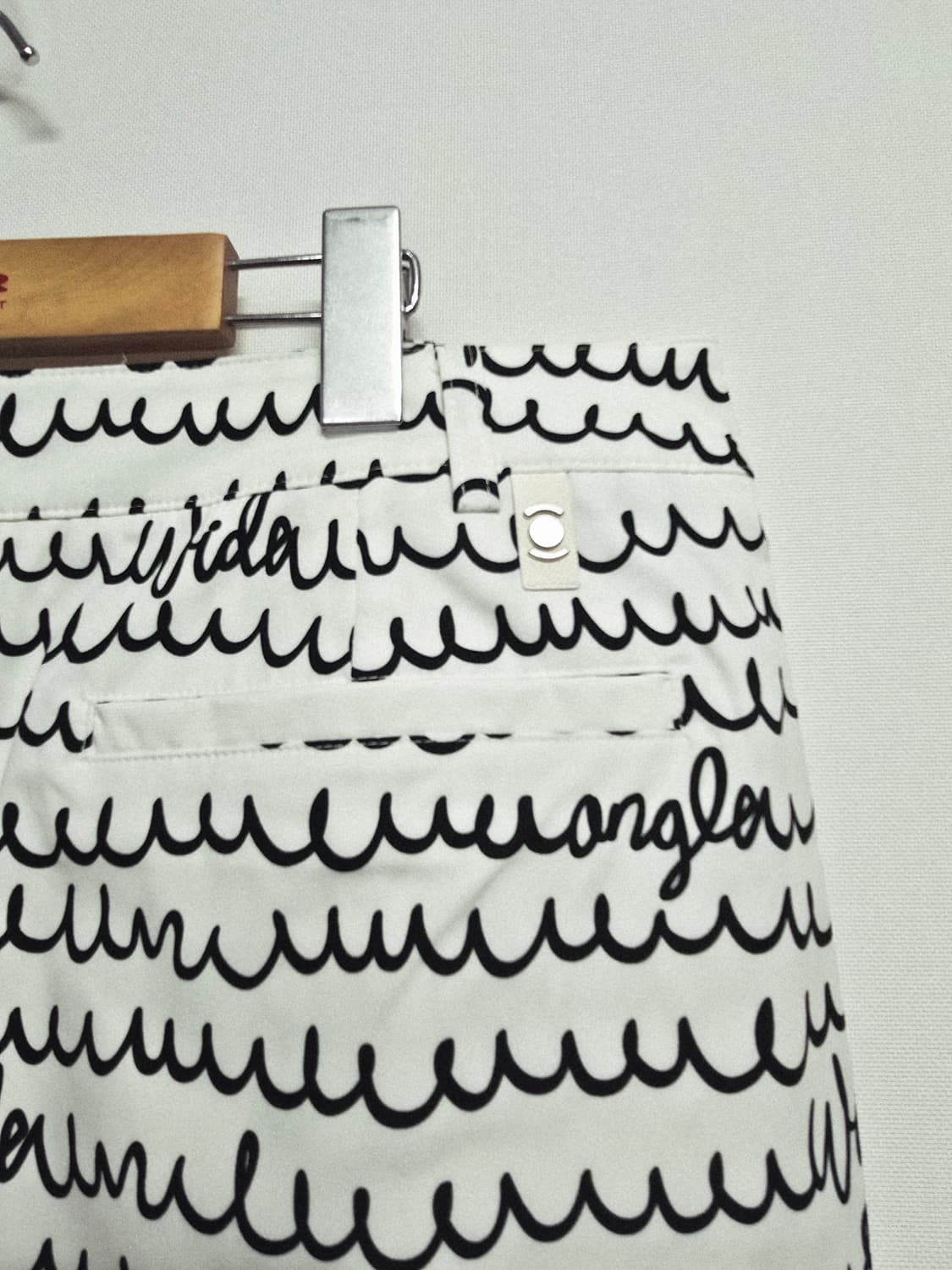 와이드앵글 물결 패턴 골프스커트 상품이미지5