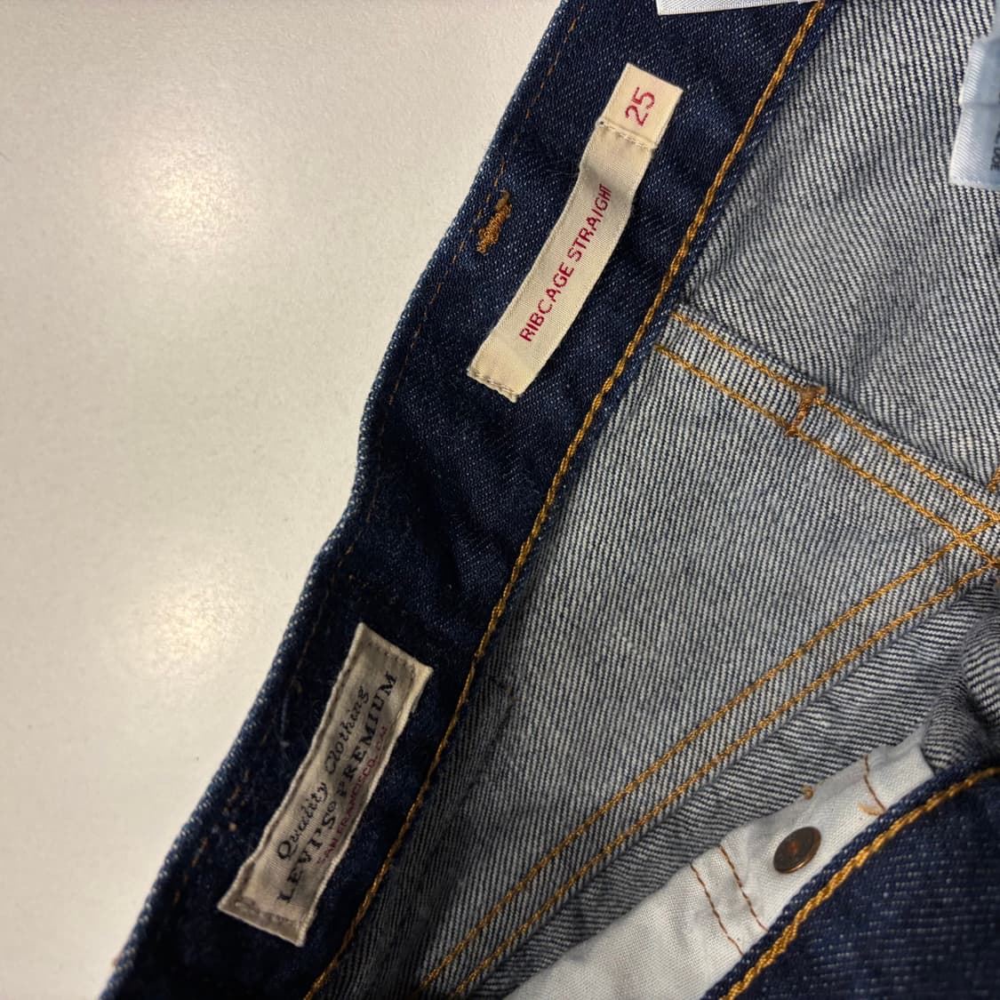 [25x32] 리바이스 우먼 립케이지 데님 팬츠 청바지 컷오프진 D423 상품이미지8