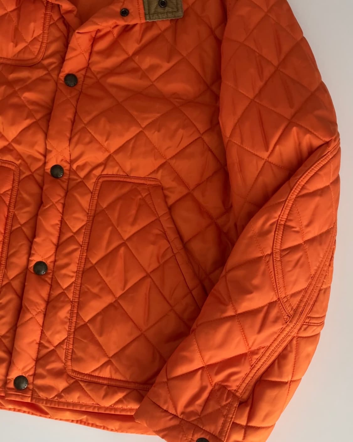 폴로 랄프로렌 오렌지 퀼팅 자켓 XL 상품이미지4