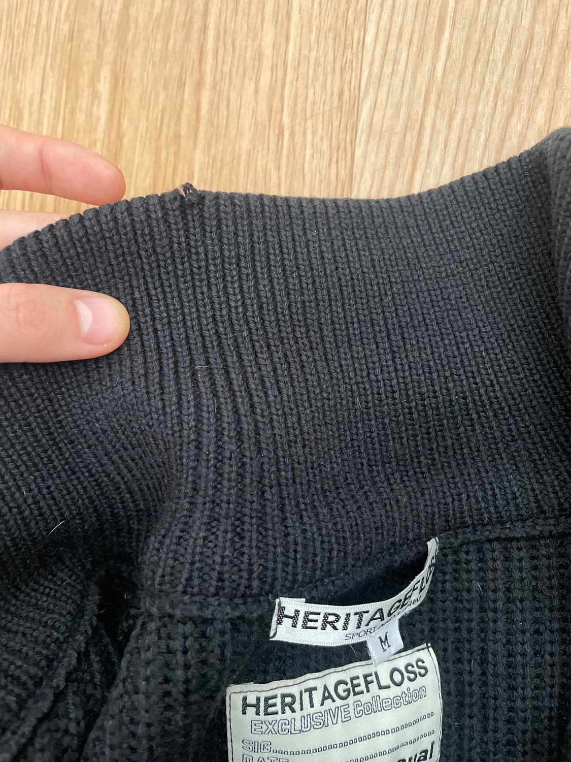 헤리티지플로스 20FW 울하프집 니트 상품이미지4