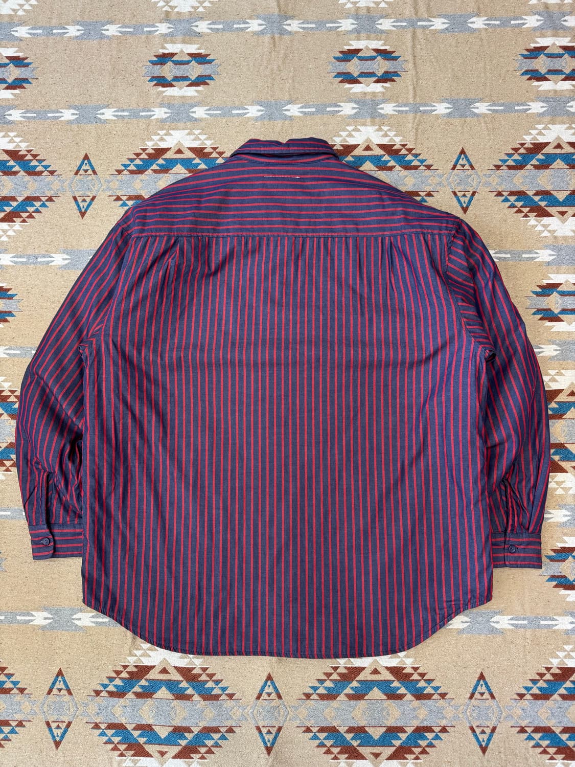 [L] 슈프림 x MM6 메종 마르지엘라 패디드 셔츠 스트라이프 상품이미지5