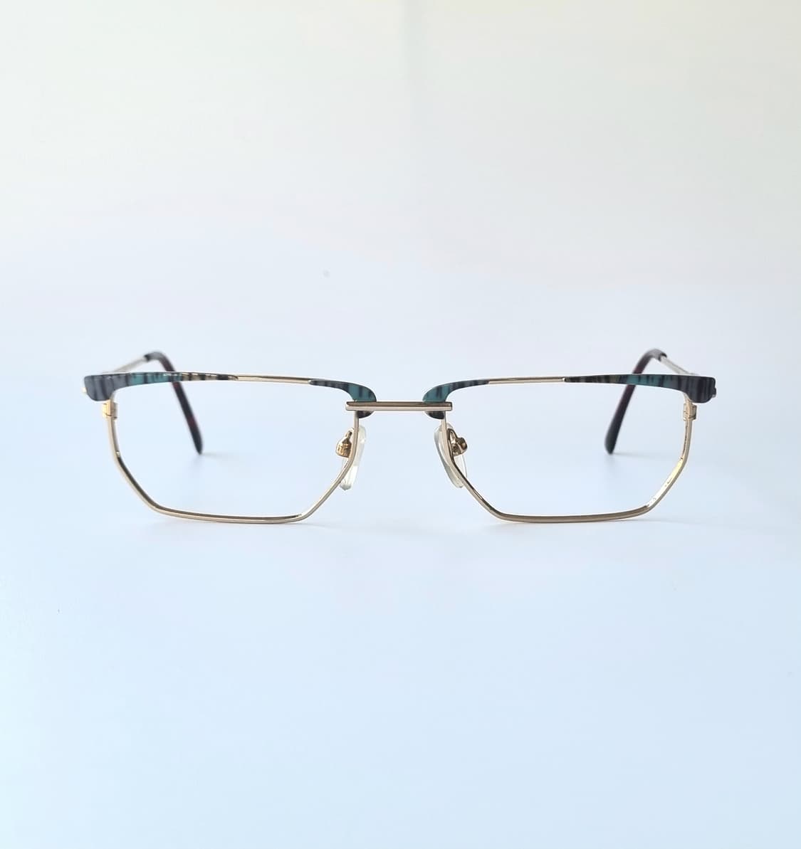 데드스탁 90's 레트로 골드 다각 포인트 안경테 190 상품이미지1