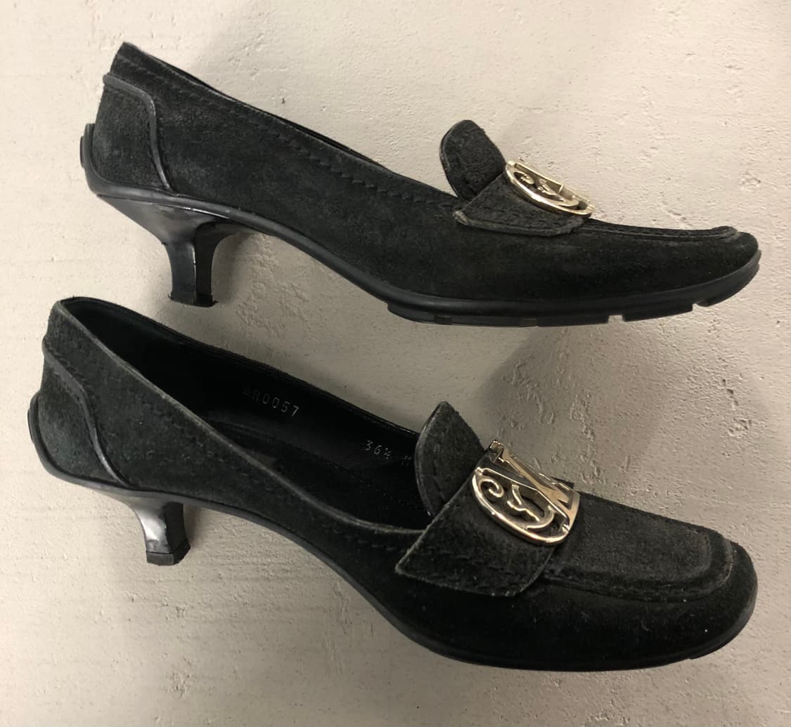 루이비통 로퍼 힐 블랙 스웨이드 36.5 상품이미지4