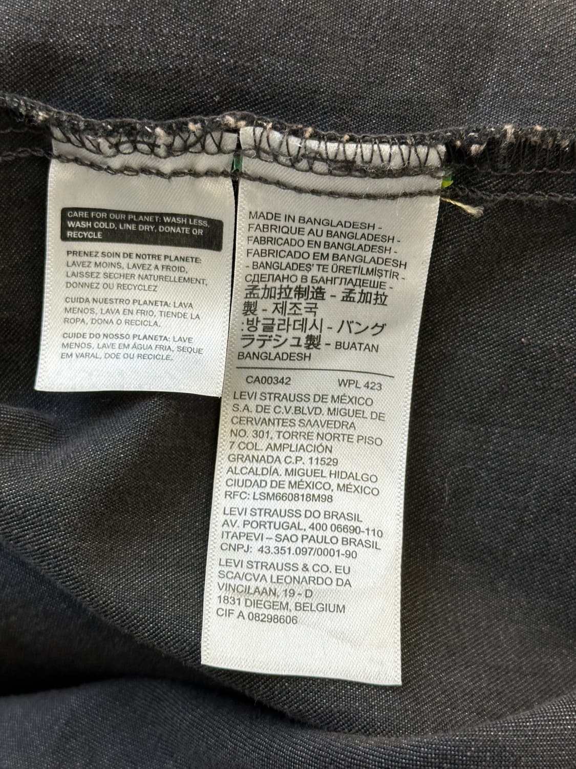 리바이스 투포켓 실버탭 데님 셔츠 상품이미지8