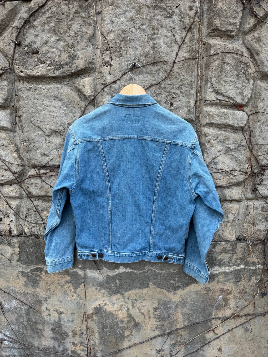 90s 랭글러 빈티지 복각 124mj 워싱 웨스턴 데님 트러커 자켓 상품이미지2