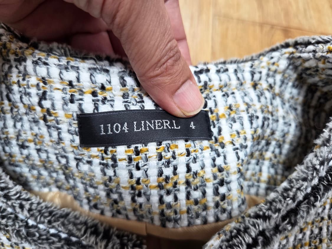 슈퍼린짱 1104라이너(1104LINER.L) 트위드 투피스 55 새상품 상품이미지7