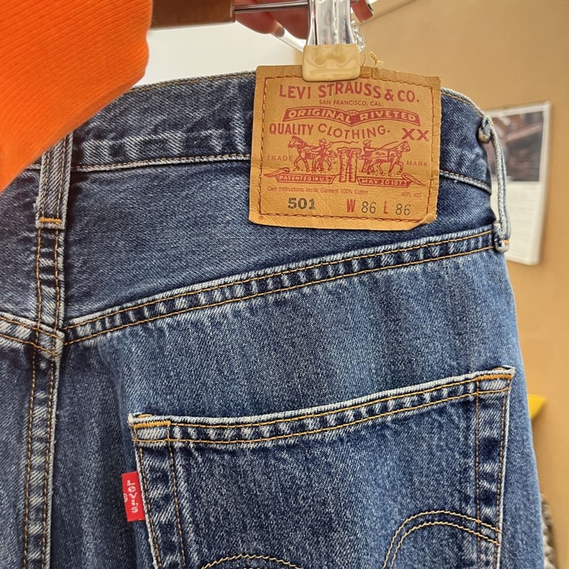 리바이스 501 올드스쿨 캐주얼 빈티지 데님팬츠 86 C10200 상품이미지5