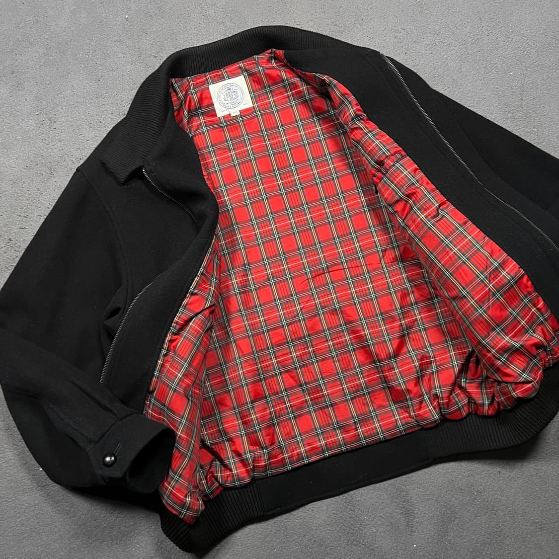 J.PRESS 제이 프레스 블랙 울 해링턴 블루종 자켓 상품이미지4