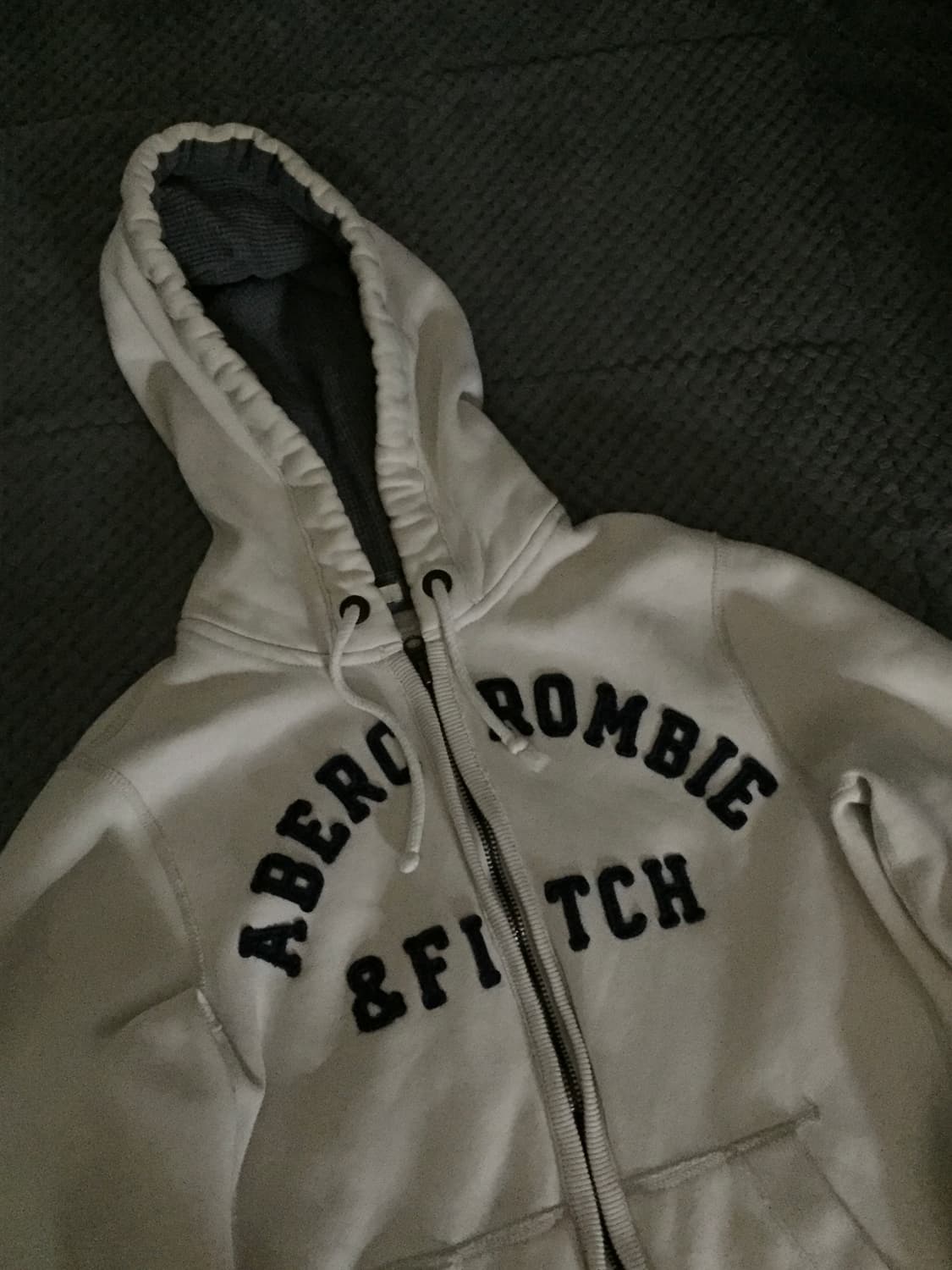 아베크롬비 화이트 후드집업 상품이미지1
