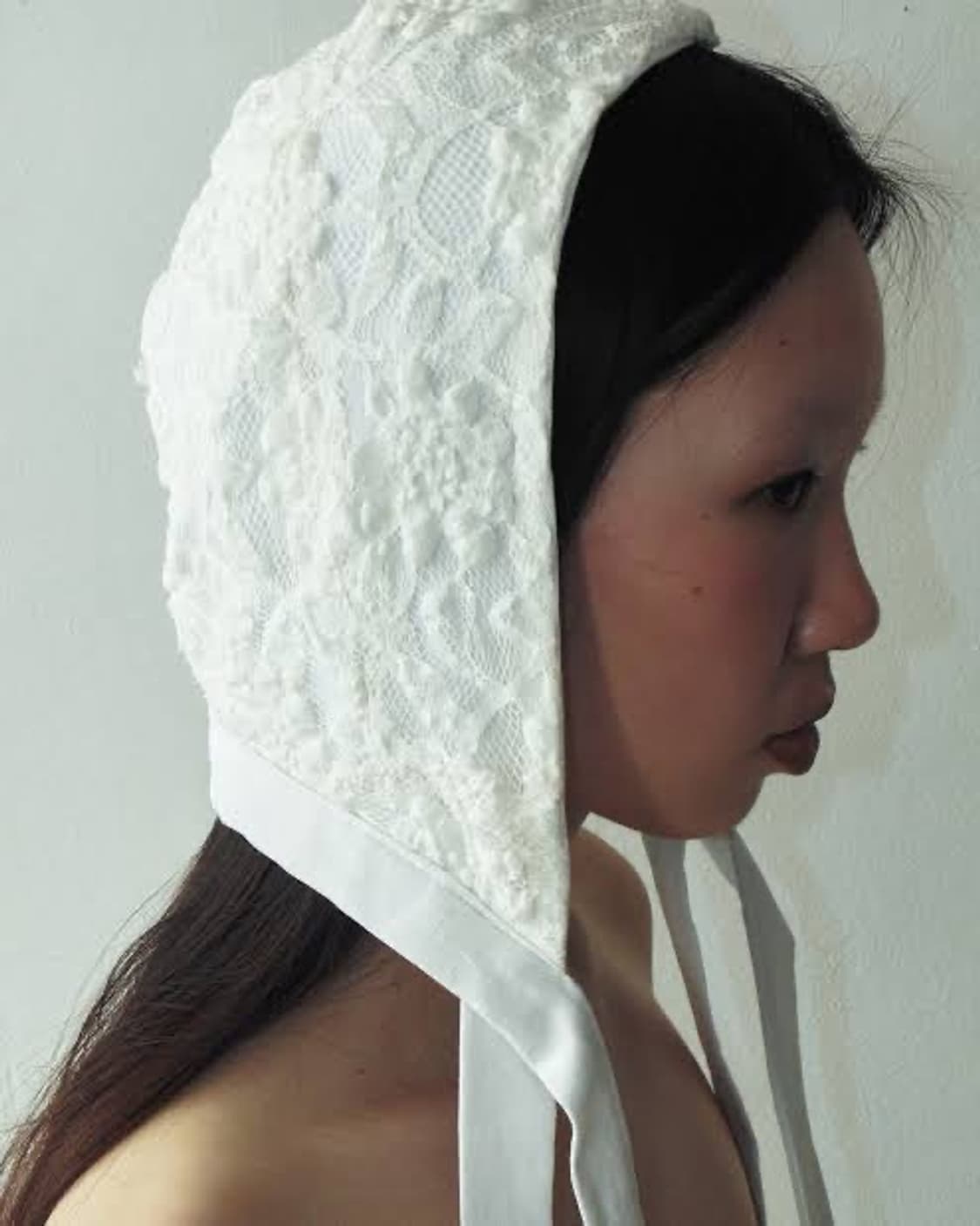 White cotten bonnet 상품이미지1