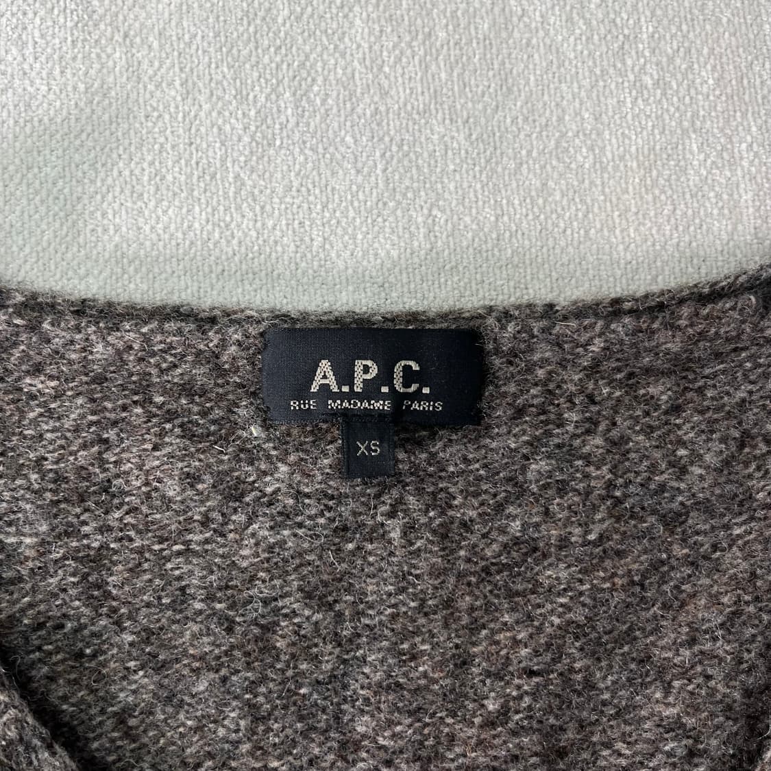 W 90 APC 아페쎄 00s 헨리넥 램스울 니트 상품이미지3