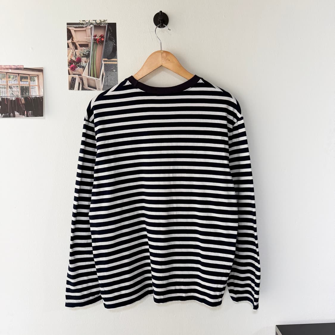 [L] 메종키츠네 스트라이프 긴팔티셔츠 상품이미지2