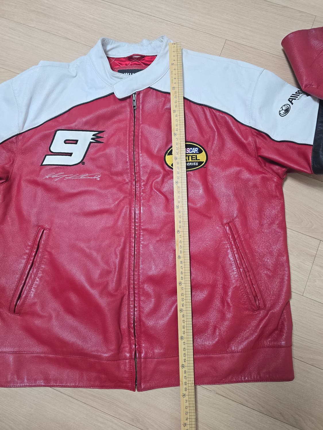 윌슨레더 Kasey Kahne Dodge 나스카 레이싱 레더자켓 M 상품이미지10