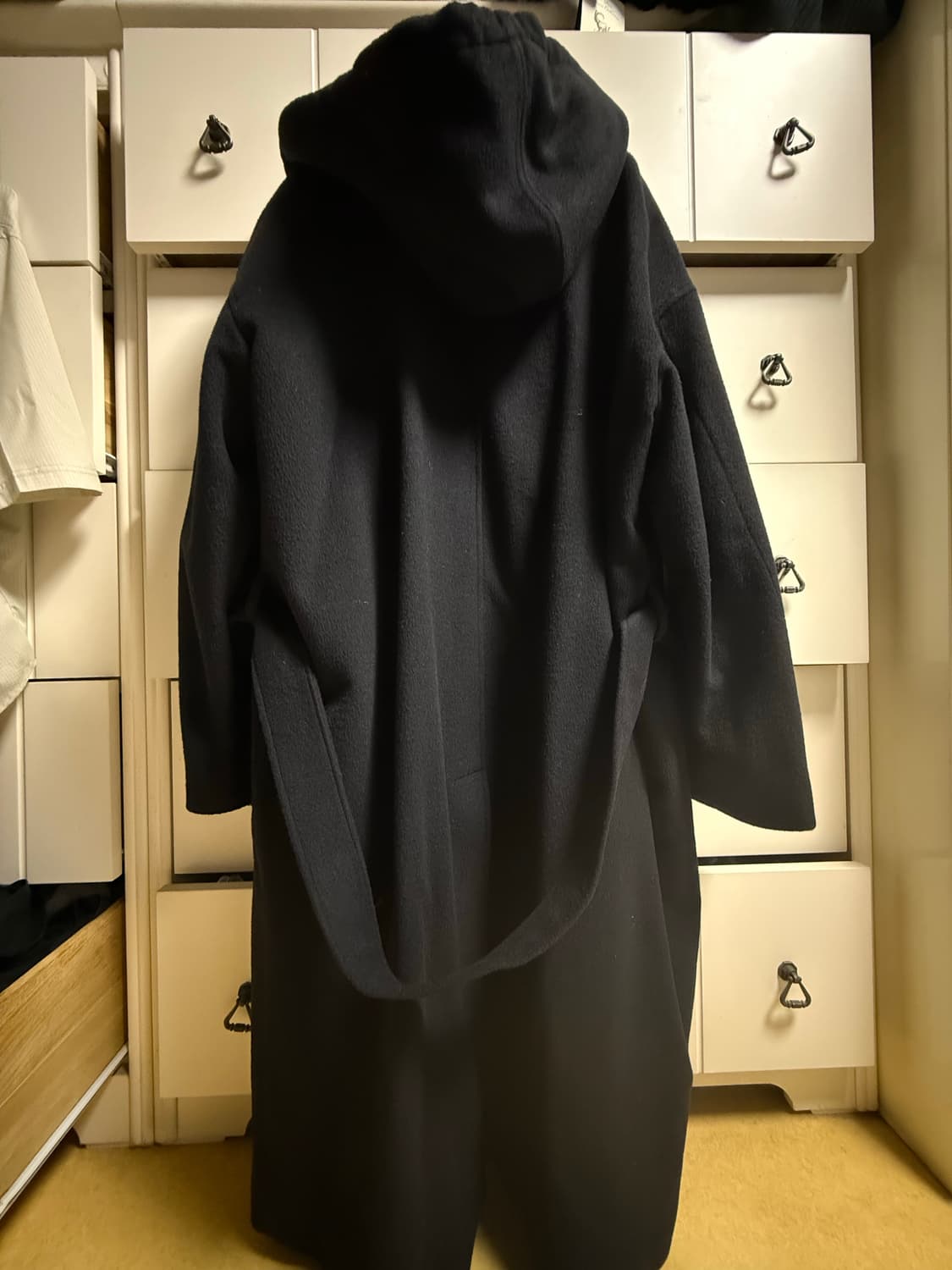 라벨 아카이브 Rue hoodie coat black 상품이미지5