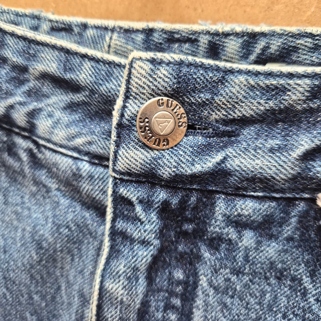 (희귀) 90s 빈티지 게스 사이드 지퍼 데님팬츠 상품이미지4