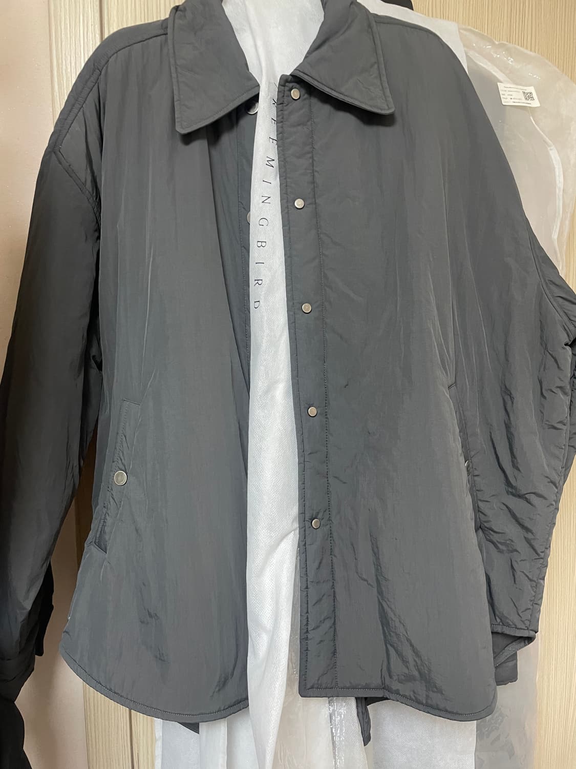 트리밍버드 Padded Set-up Shirts [ Charcoal ] 상품이미지2