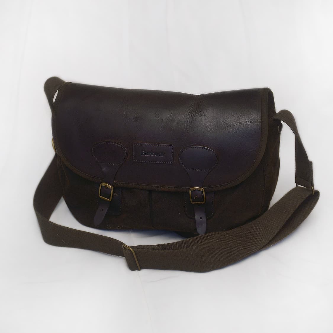 바버 (Barbour) 타라스 왁스 캔버스 레더 숄더.크로스 메신저백 상품이미지1