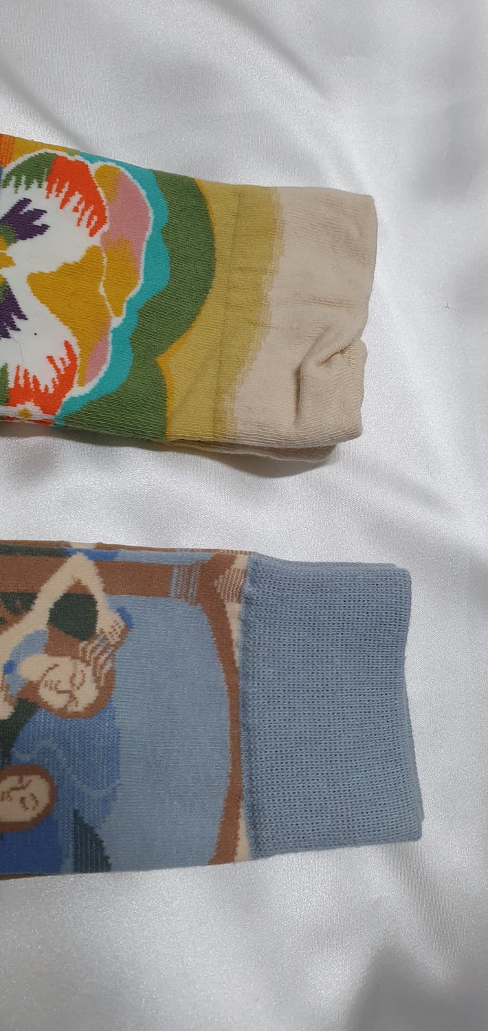 오렌지 그린 크림베이지 도트 Bonne Maison 본메종 양말  상품이미지5