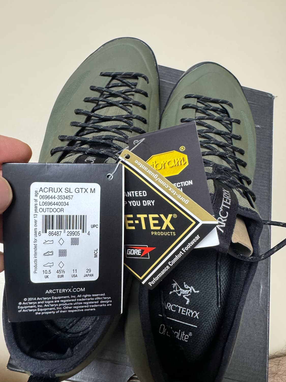 290 아크테릭스 아크럭스 SL GTX 카키 /고어텍스 비브람 상품이미지5