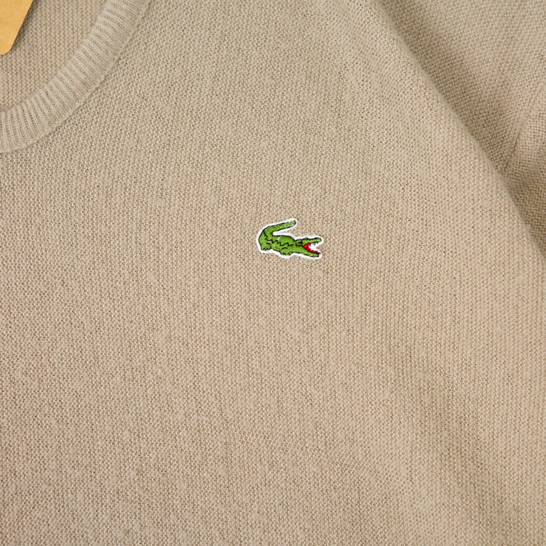 70s IZOD 라코스테 V 넥 니트 베이지 상품이미지2